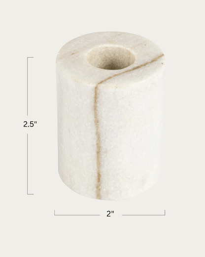 Marit Marble Taper Holder