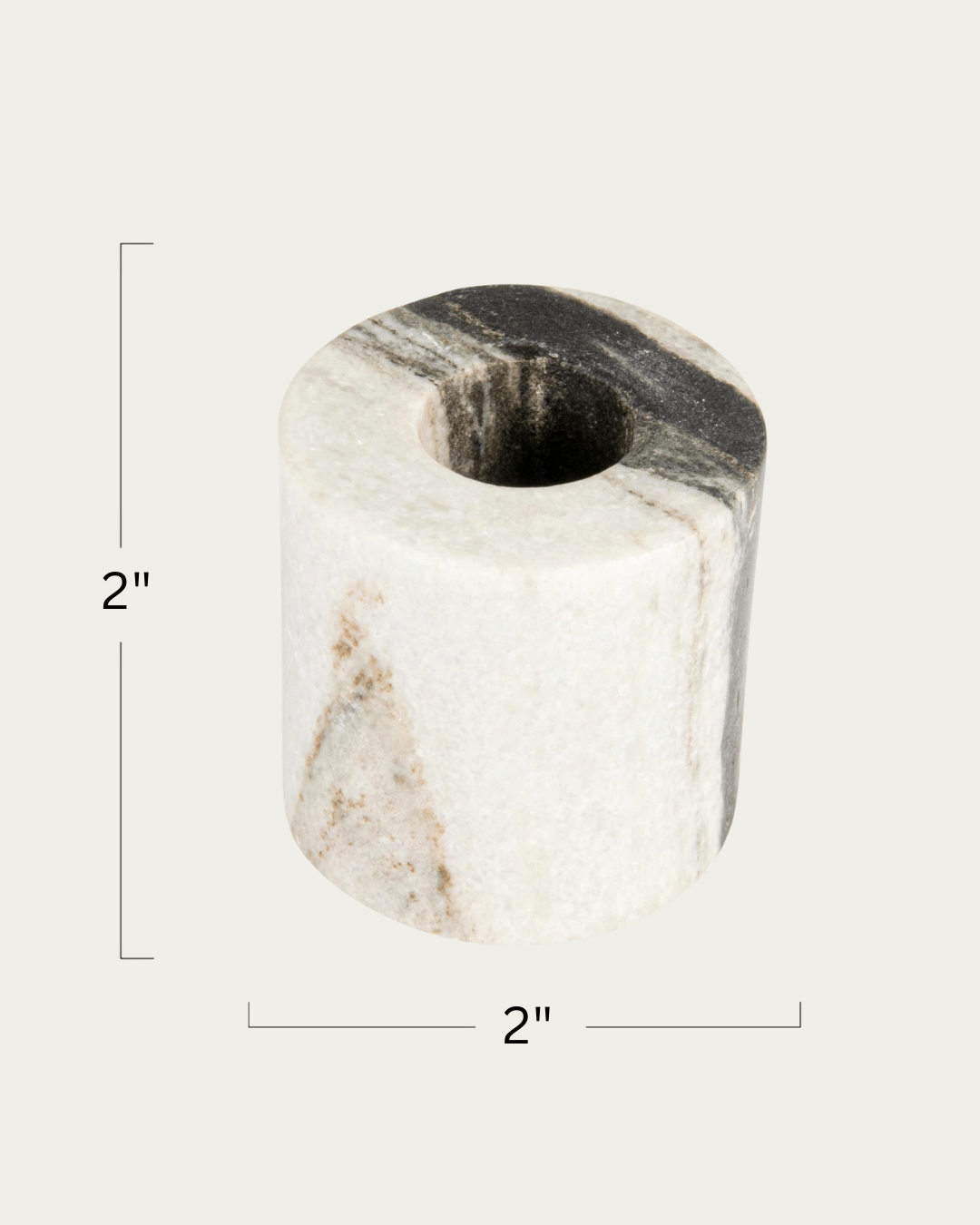 Marit Marble Taper Holder