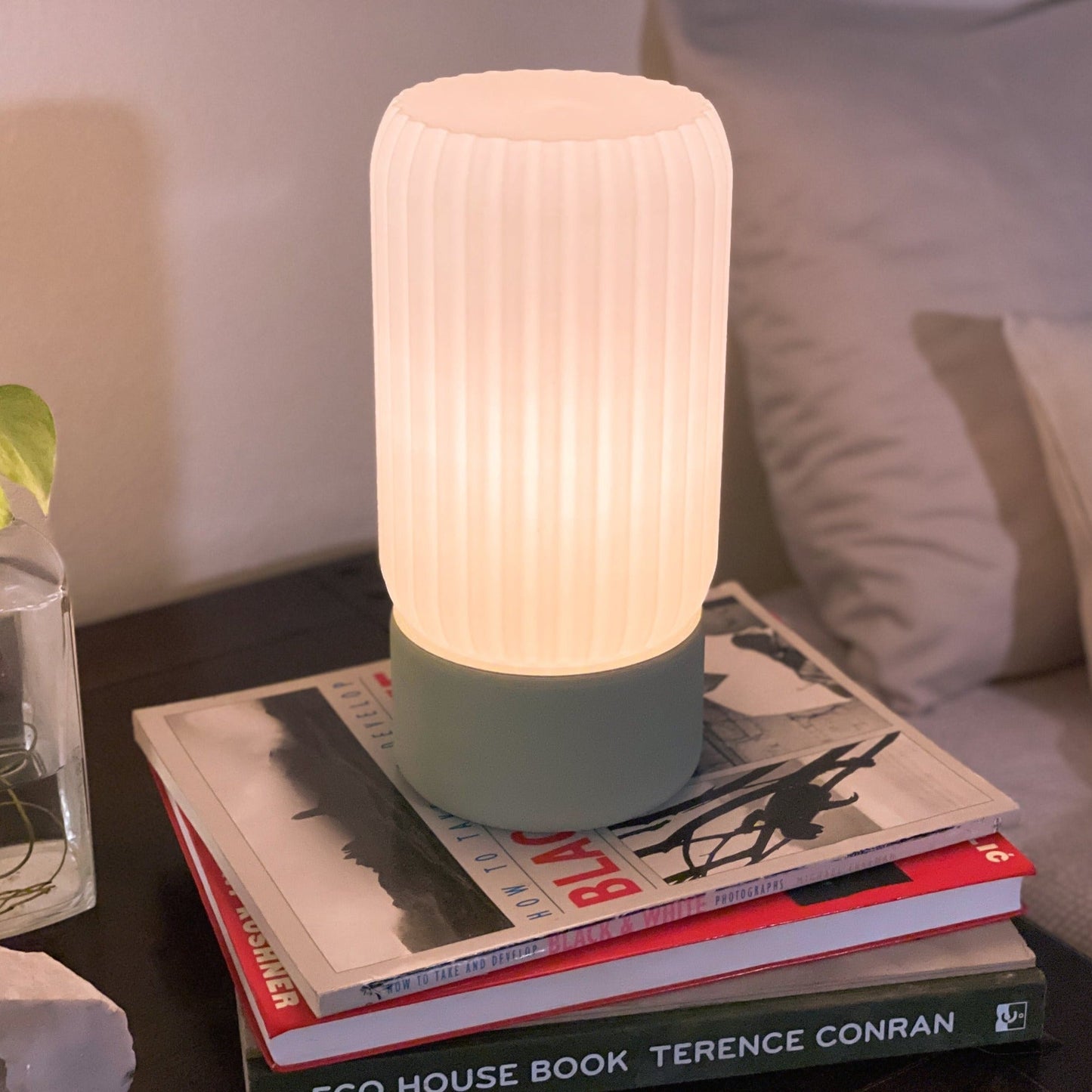 Milk Shade Barrel Table Lamp