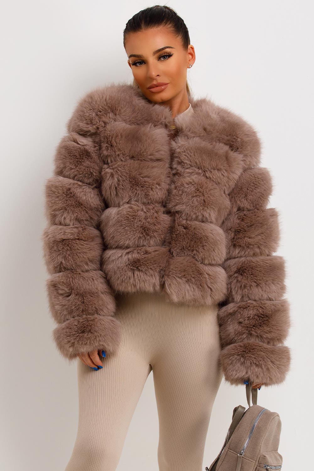 Faux Fur Bubble Coat