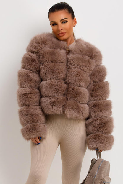 Faux Fur Bubble Coat