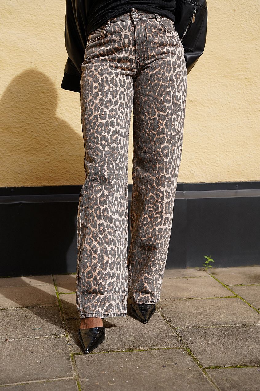 Emily | Luipaardprint Jeans