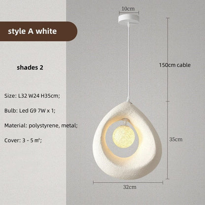 Circular Wabi-Sabi Pendant Light