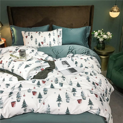 Christmas Milestone Duvet Cover Set (Long-Staple Sateen Cotton)