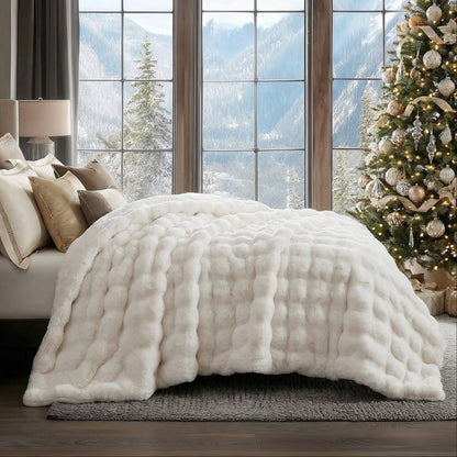 Rabbit Faux-Fur Throw
