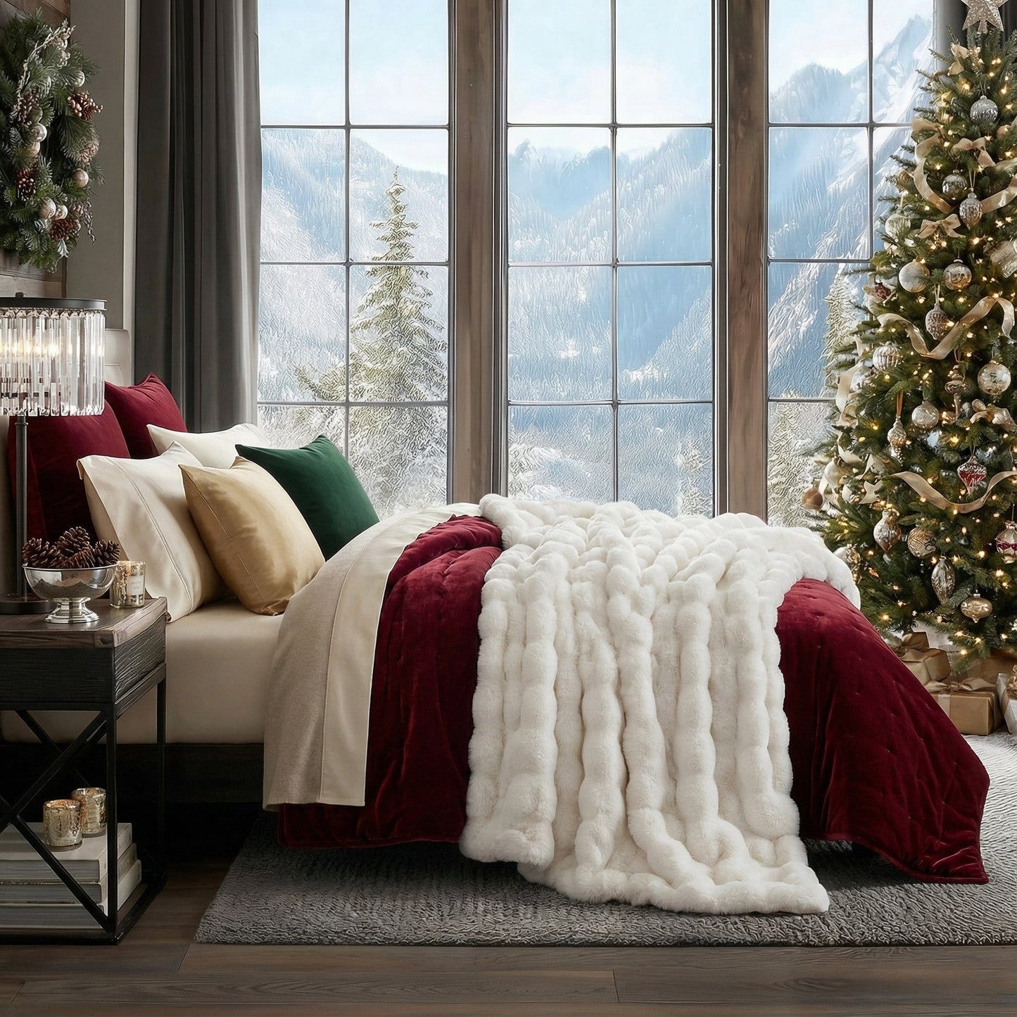 Velvet Touch Faux-Fur Throw