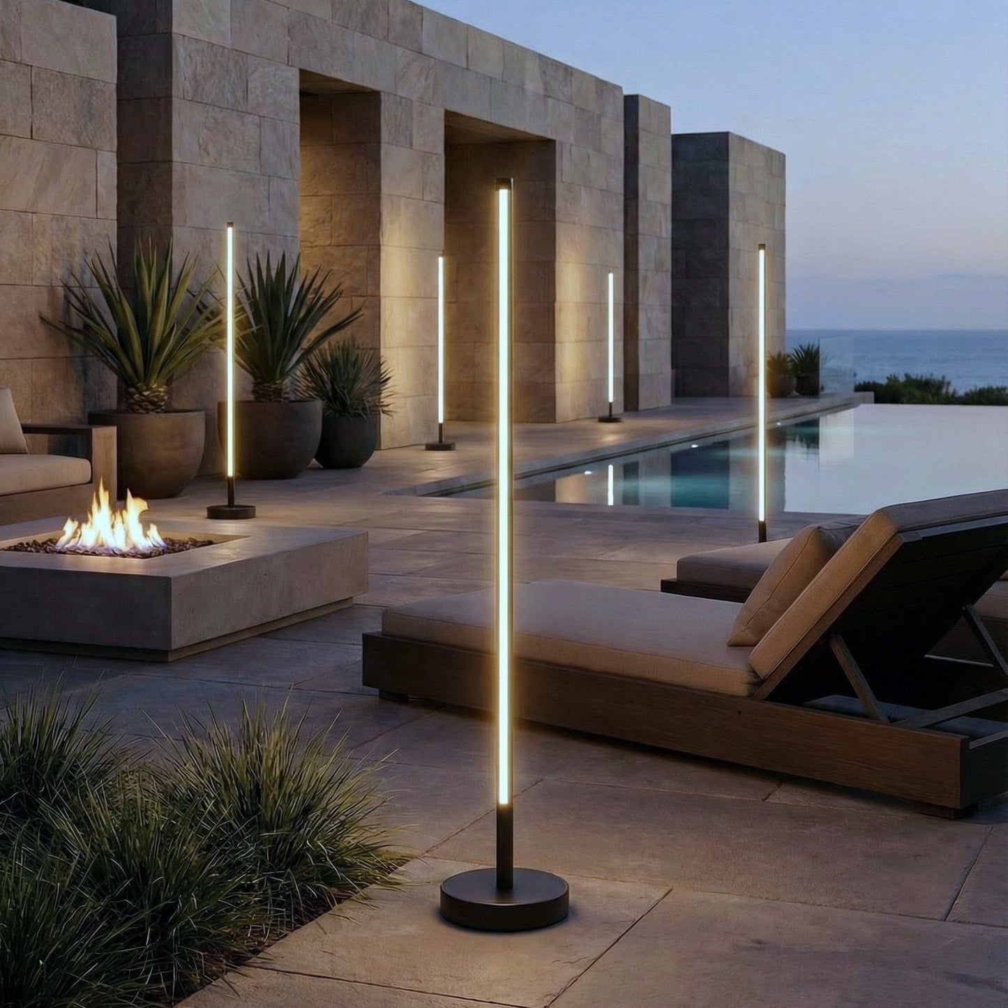 Solar Outdoor Floor Lamp