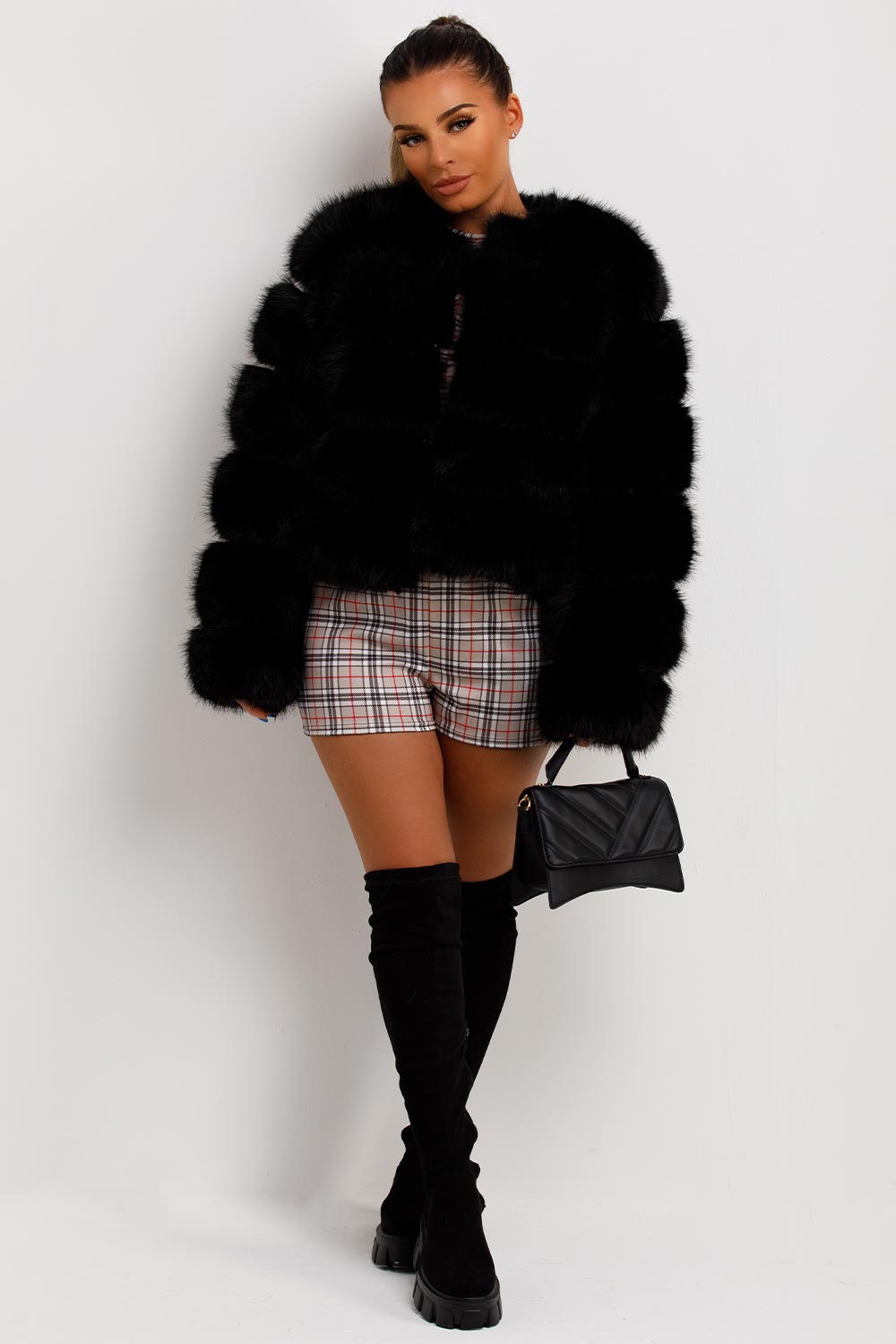 Faux Fur Bubble Coat