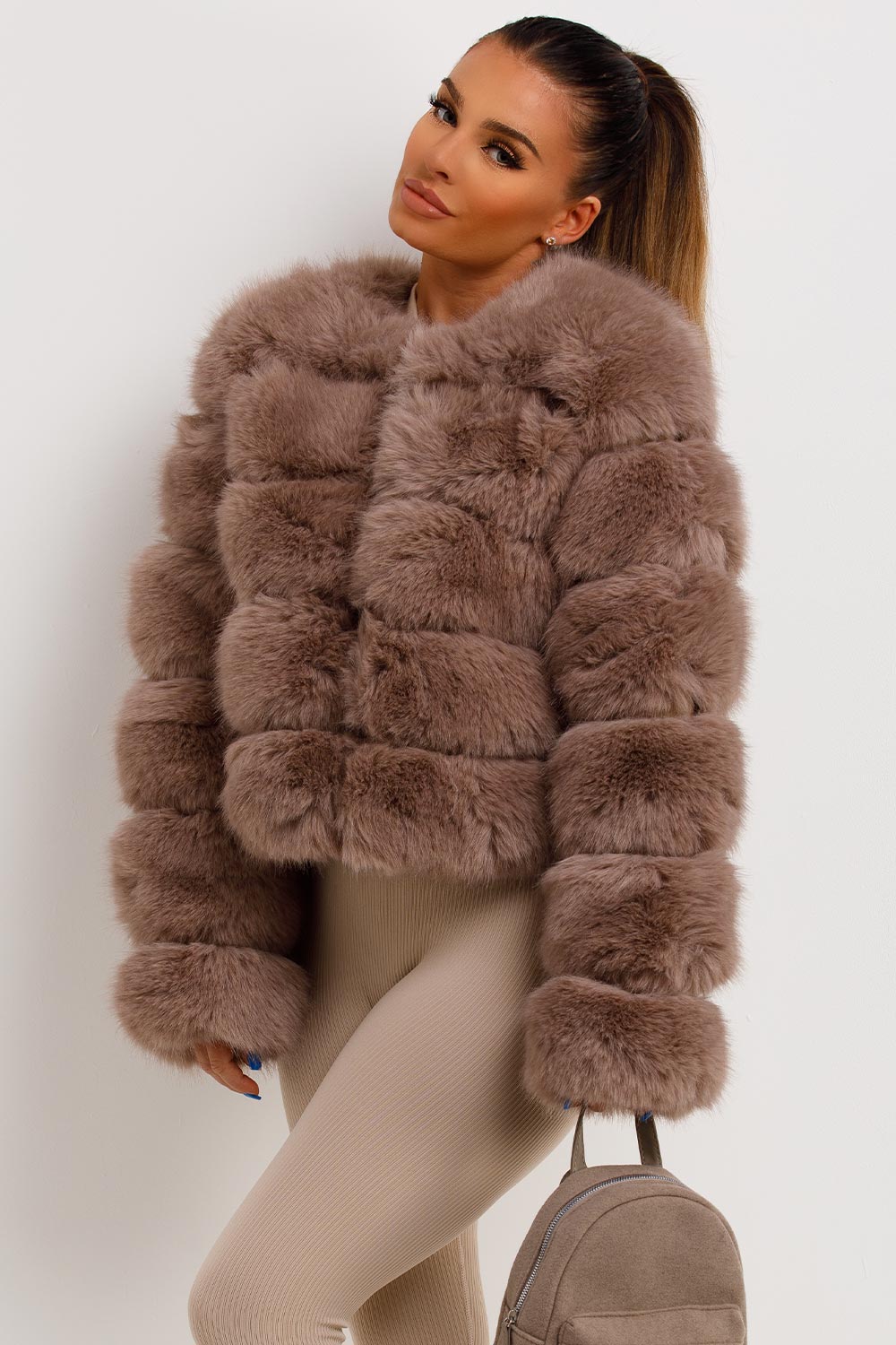 Faux Fur Bubble Coat