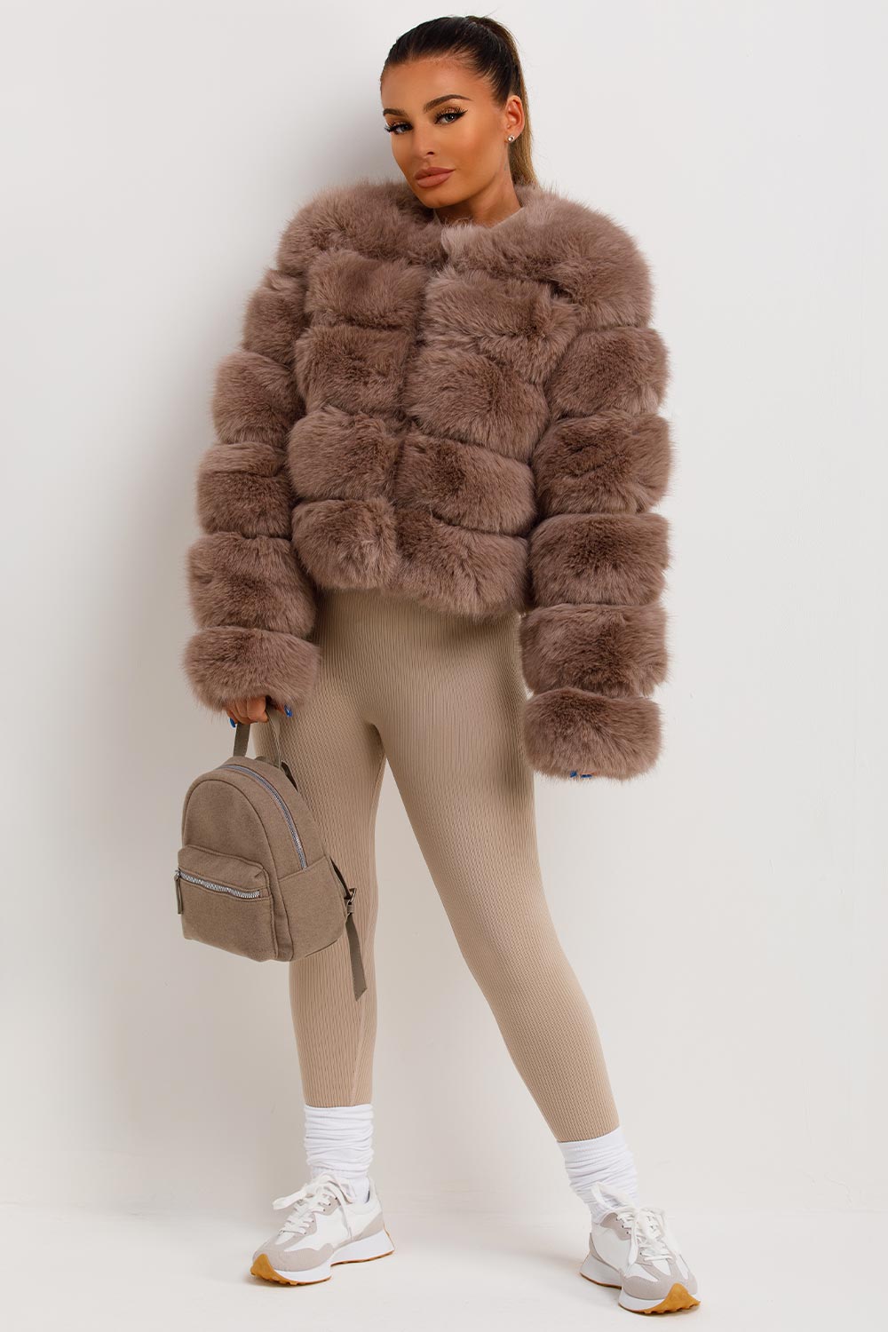 Faux Fur Bubble Coat