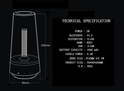 Portable Atmosphere Night Light Speaker