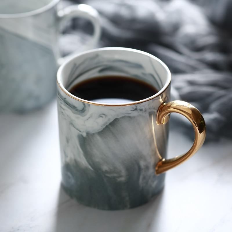 Luxury Gilded Marble Mug