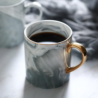 Luxury Gilded Marble Mug