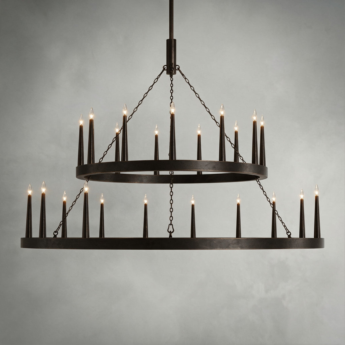 Lineage Two-Tier Chandelier