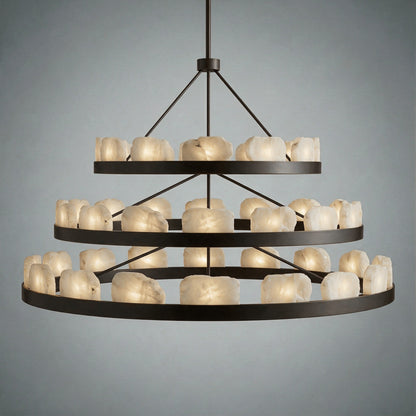 Relic Stone Three-Tier Chandelier