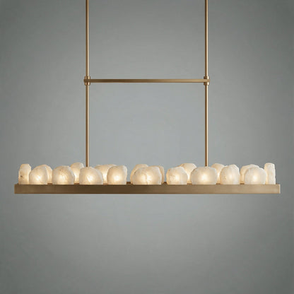 Relic Stone Rectangular Chandelier