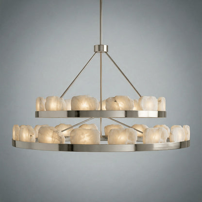 Relic Stone Two-Tier Chandelier