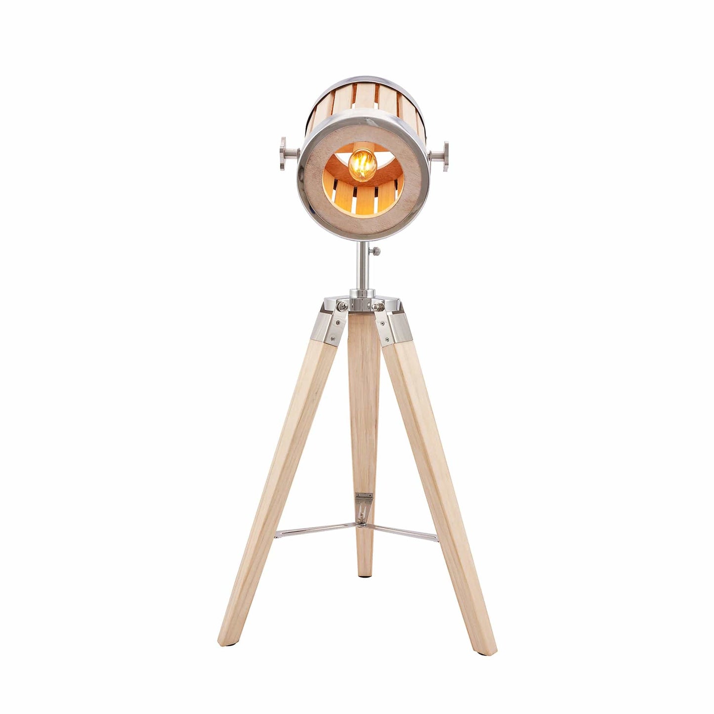 Formby Natural Wood Marine Tripod Table Lamp