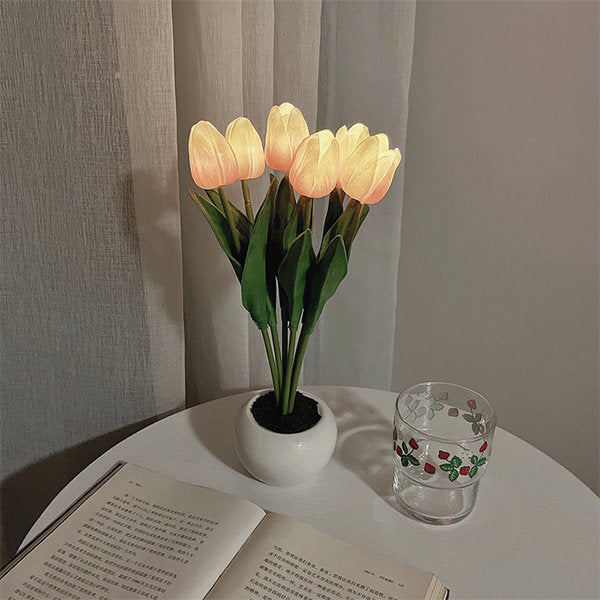 Tulip Night Lamp Table Roses