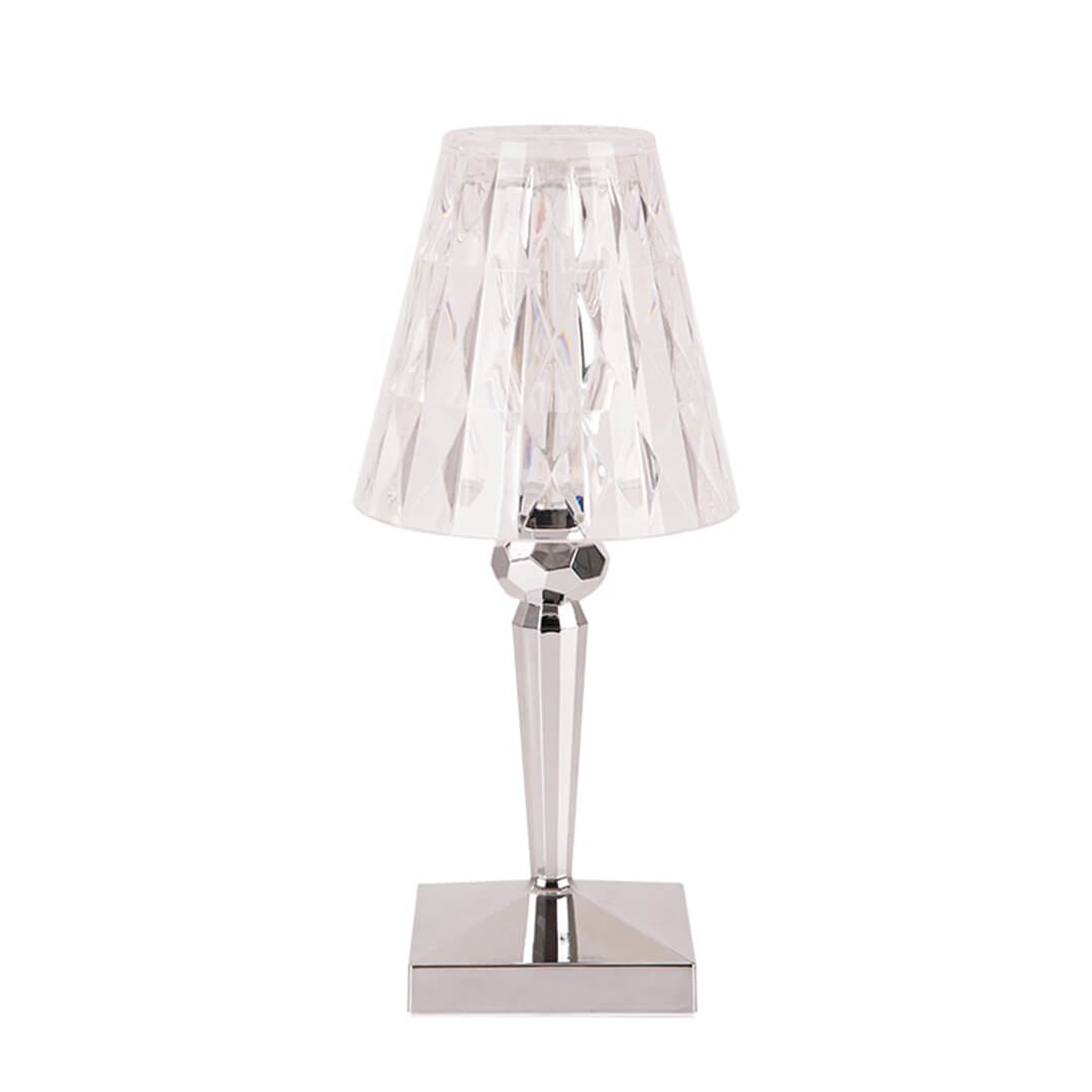 Mantar Crystal Wireless LED Lamp with Touch Control | Rechargeable &amp; Dimmable Light for Indoor &amp; Outdoor Use