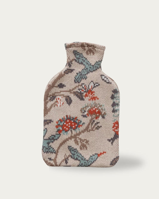 Sol Hot Water Bottle with Cotton Knit Cover