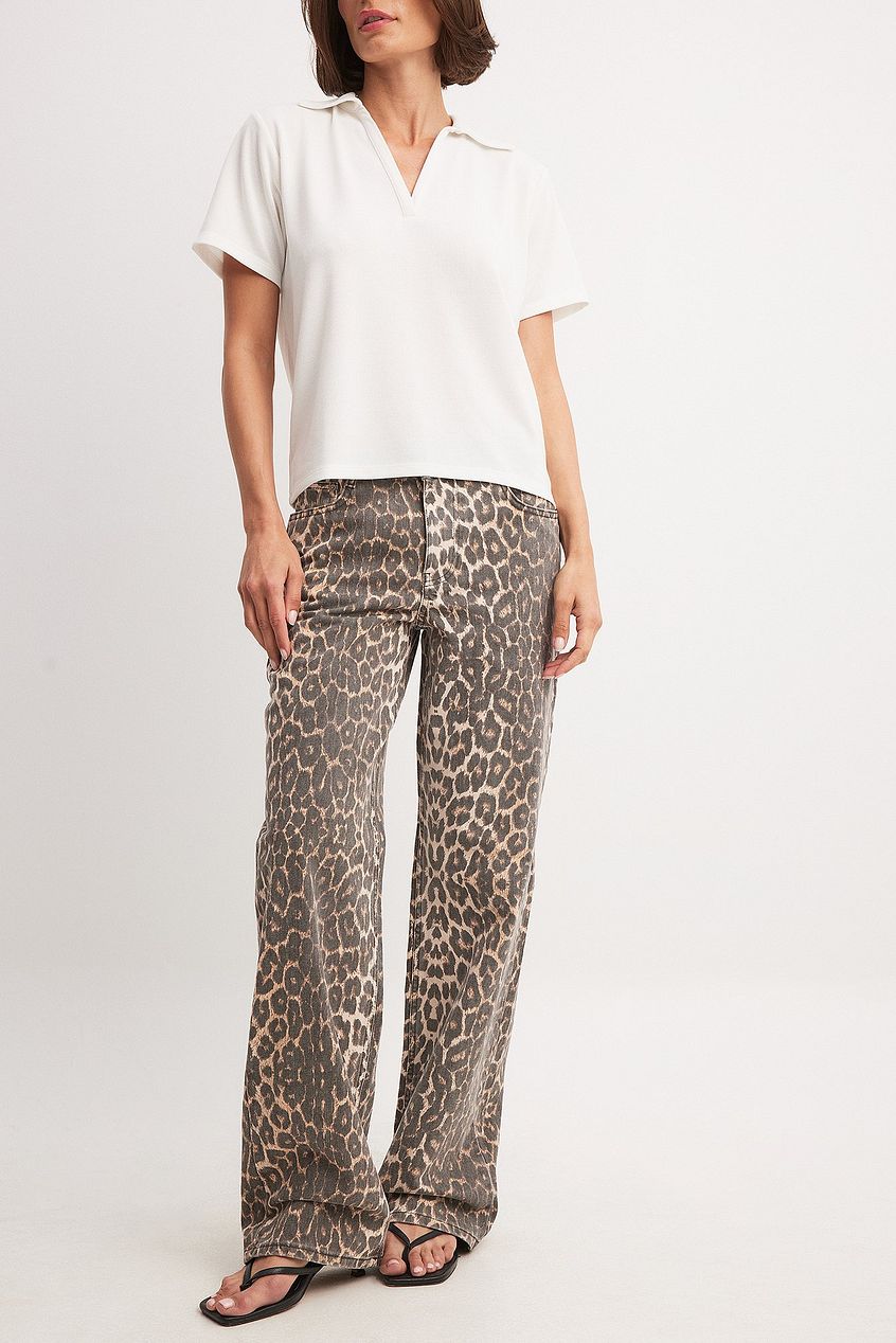 Emily | Luipaardprint Jeans