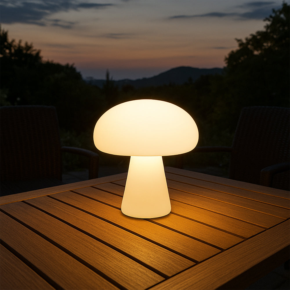 Mushroom-Shaped Table Lamp for Indoor & Outdoor Use