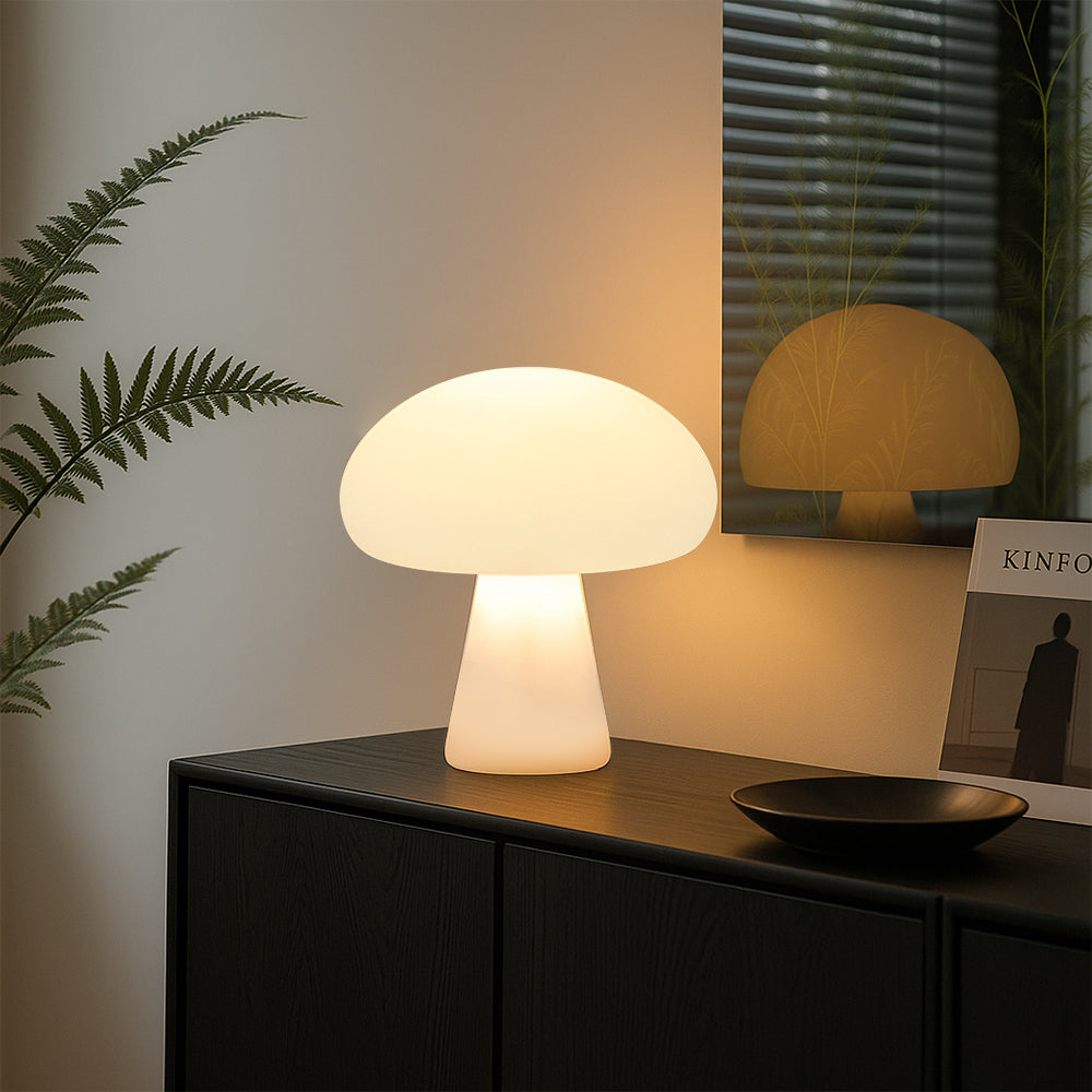 Lampa stołowa z grzybkiem do użytku wewnątrz i na zewnątrz