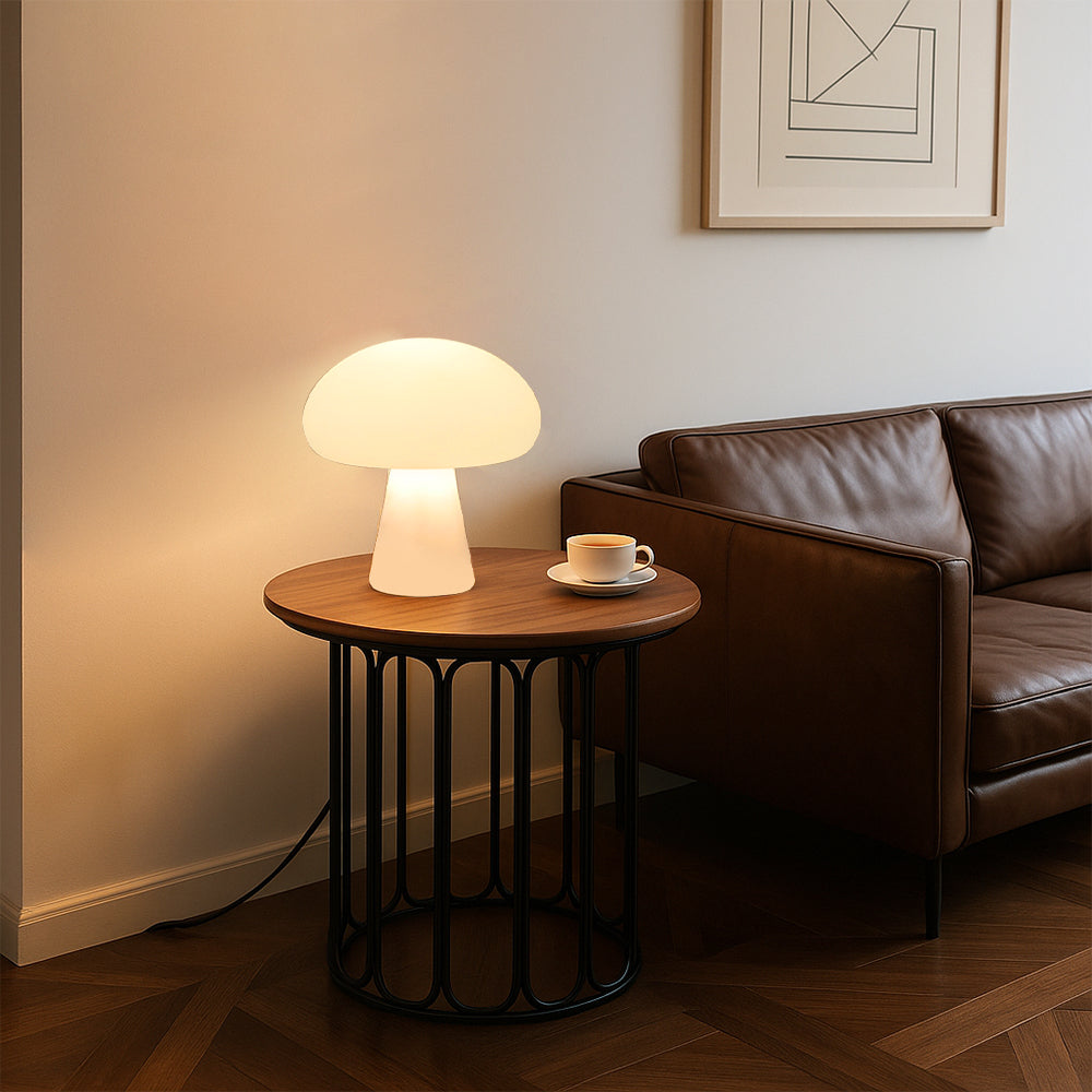 Lampa stołowa z grzybkiem do użytku wewnątrz i na zewnątrz