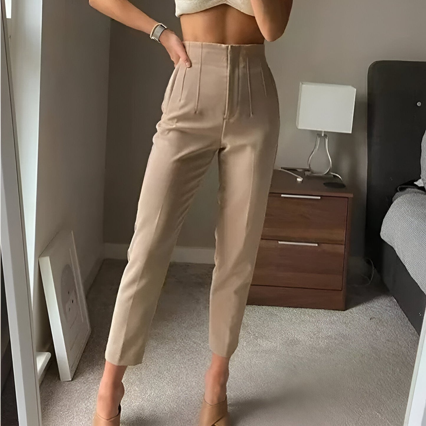PANTALON À TAILLE HAUTE ARIA