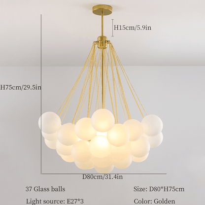 Glass Cloud Chandelier