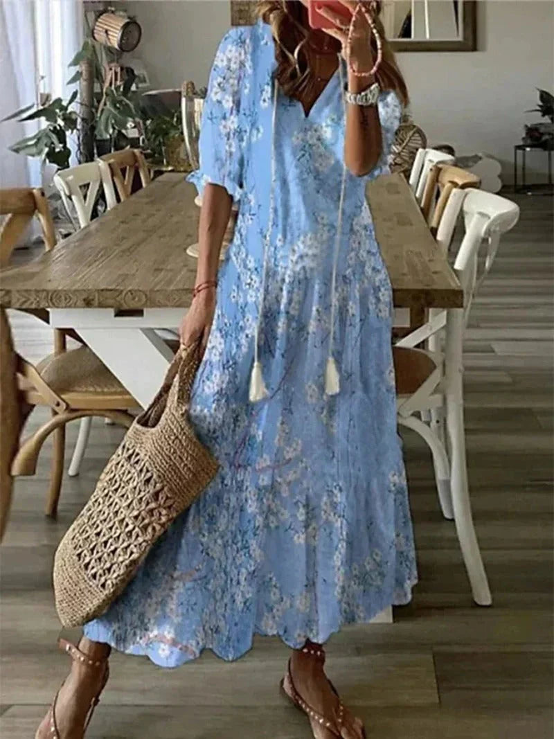 Langes Damenkleid