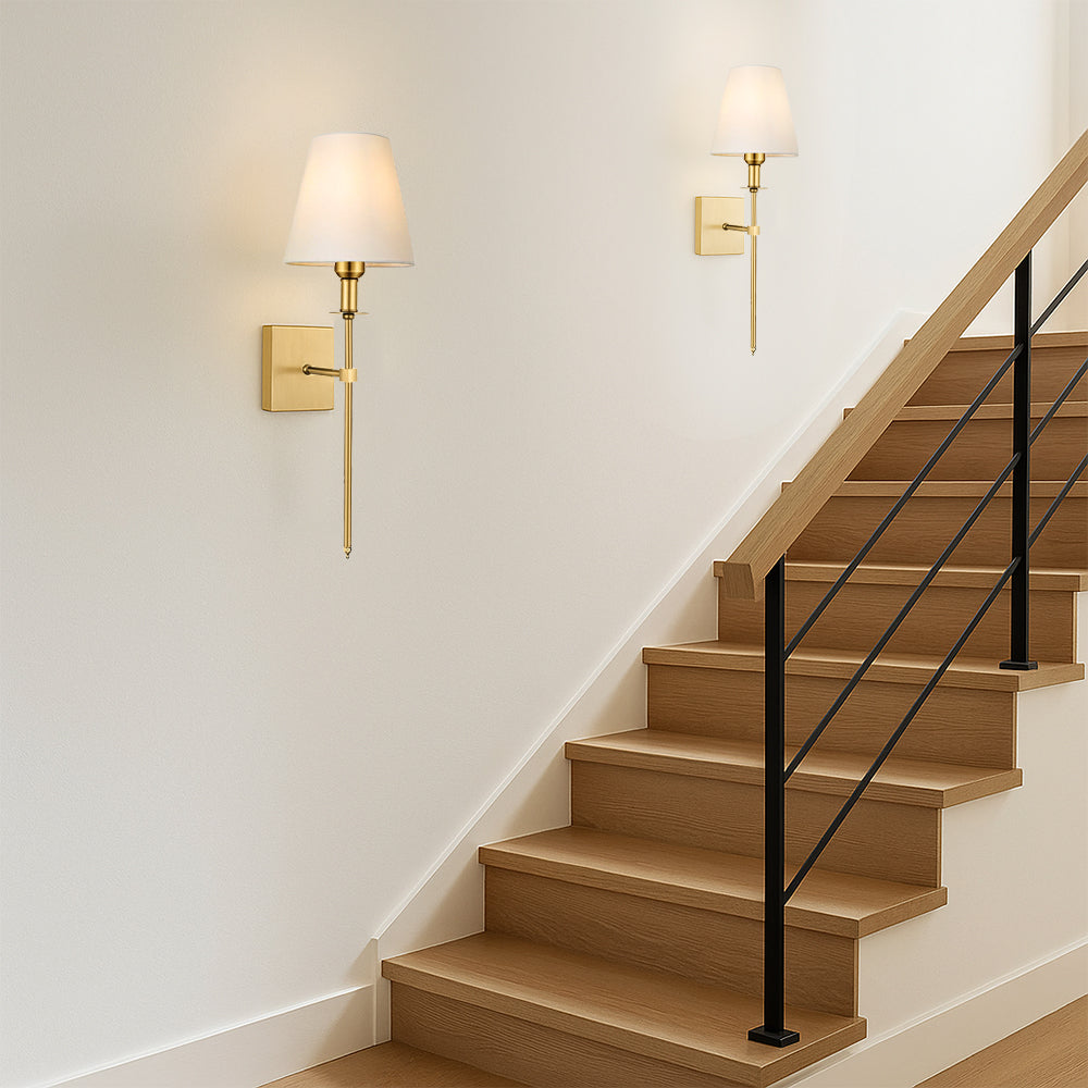 Set of 2 Wired Wall Lights - Elegant and Brightening Indoor Lighting Solution
