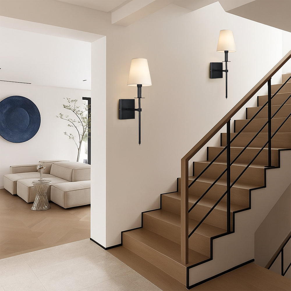 Set of 2 Wired Wall Lights - Elegant and Brightening Indoor Lighting Solution